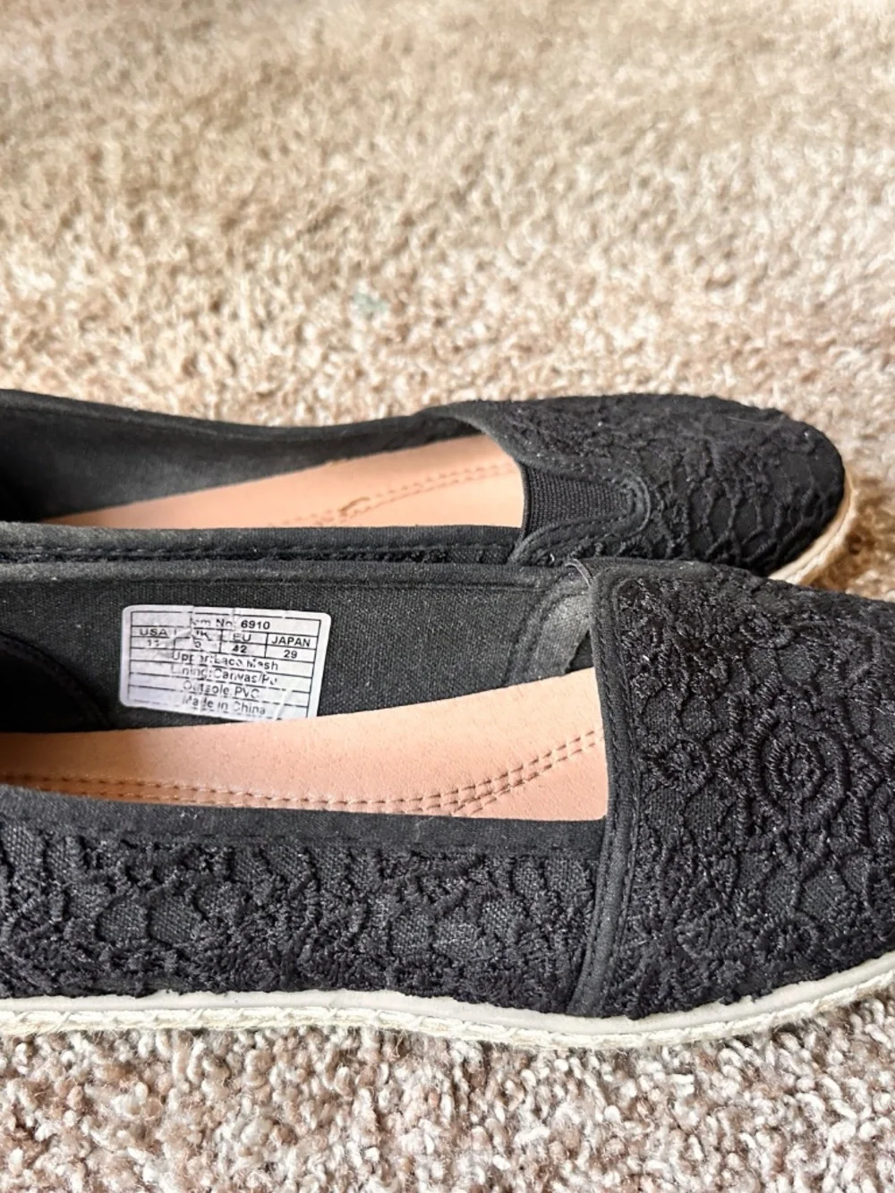 Black espadrille